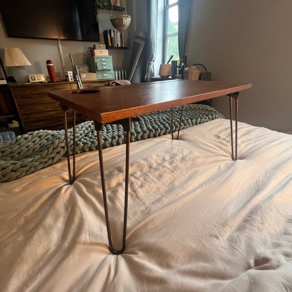 Pottery Barn Walnut Tray Table - Picture 2 of 2